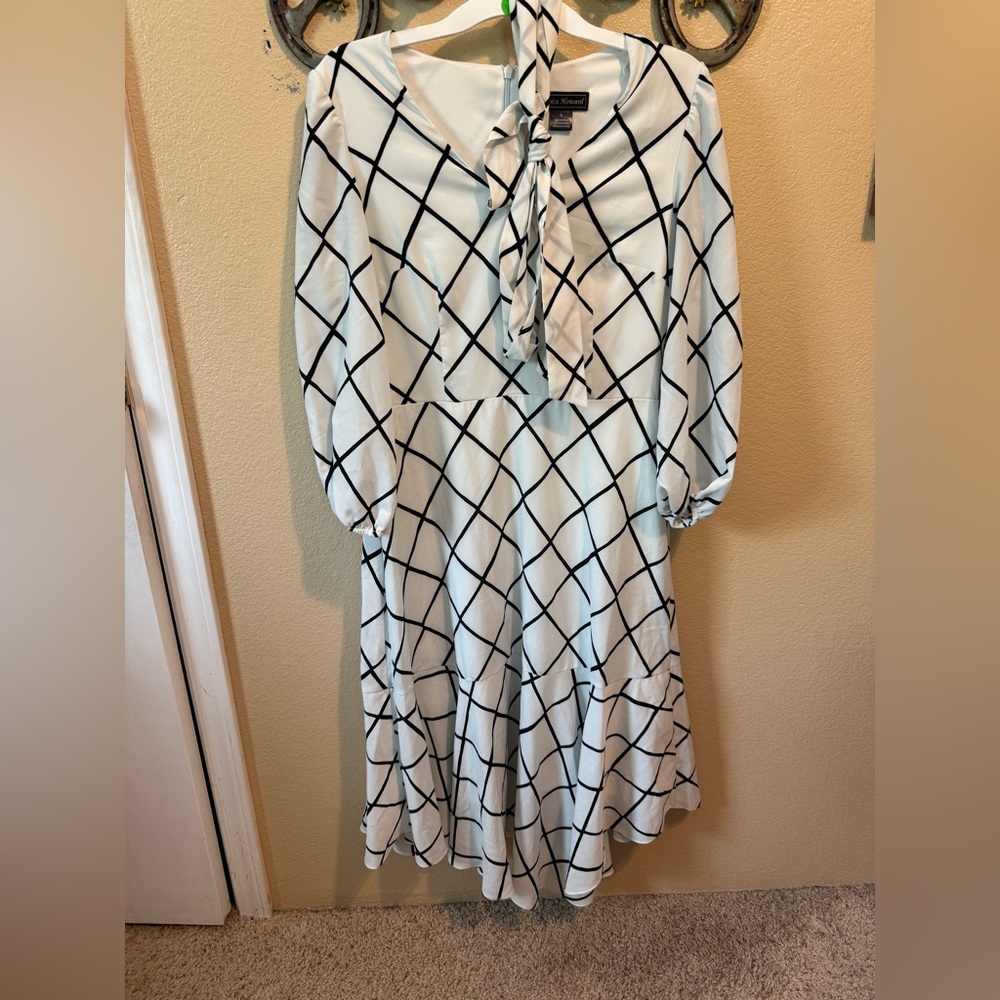 Black and white checkered dress